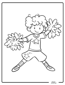 Sports-Boy-Cheerleader-with-Curly-Hair-Star-on-Shirt-SimplyLoveColoring.Com_